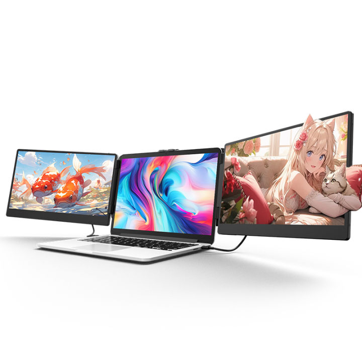 Computer Split-Screen Portable Monitor Notebook Dual-Screen Sub-Screen ...