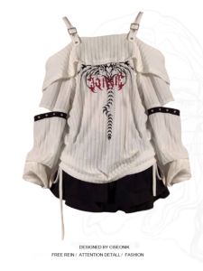 plus Size American Style Spaghetti Strap Letter Embroidery T-Shirt Summer Loose Fit Thin Top for plus Size Women