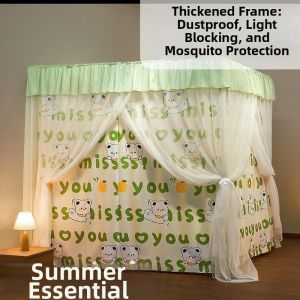 Lightproof Dustproof Double Layer Triple Door Heavy Duty Curtain