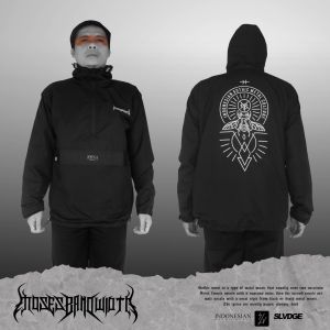 jaket  metal waterproof mosesbandwith/jaket Parasut anti air garasi rebel