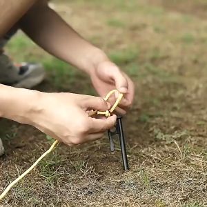 🇲🇾 🏆 ALUMINUM ALLOY DOUBLE EYE WIND ROPE BUCKLE Outdoor Rope Peanut Stopper Outdoor Camping Rope Lock Pengikat Tali 绳扣