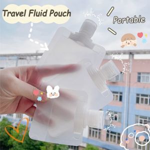 10pcs Portable Travel Cosmetic Packaging Bags Disposable Shower Gel Shampoo Lotion Sealed Bags 30ml 50ml 100ml