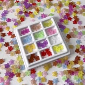 5/10g Acrylic Frosted Flower Loose Spacer Decorative Beads For Jewellery Making DIY Bracelet Necklace Earring Supplies