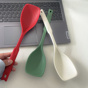 Food Grade Silicone Cooking Spatula And Spoon Two in One High Temperature Resistant Non-Stick Pan Special Scissors for Stir-Fry And Soup