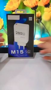 Batok Adapter For SMSNG M15 5G Fast Charger 280W Kepala Casan Hp Support Fast Charging