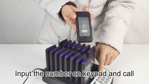 Wireless Restaurant & Cafe Order Pagers: Rectangle Order Buzzers with 16 Pagers in 1 Callpad