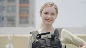 [ของขวัญฟรี]กระเป๋าสะพายคู่ขนาดใหญ่สำหรับผู้หญิงกันน้ำพอดี 15.6 นิ้วแล็ปท็อปกระเป๋าสะพายคู่นักศึกษาวิทยาลัยกระเป๋าสะพายคู่สีดำ