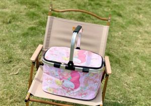 Tas Piknik Import / Tas Lunch Box Besar / Tas Tenteng Hello Kitty / Tas Travel Import Dengan Alumunium Foil