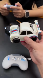 Kids 2.4G Smart 4WD RC Car Toy with Follow Escape Modes 360° Stunt Drift Sound Light Effects