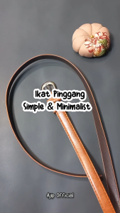Ikat Pinggang Wanita PU14 Bahan Kulit Polyurethane Belt Kasual Retro Vintage Sabuk Polos Berkualitas