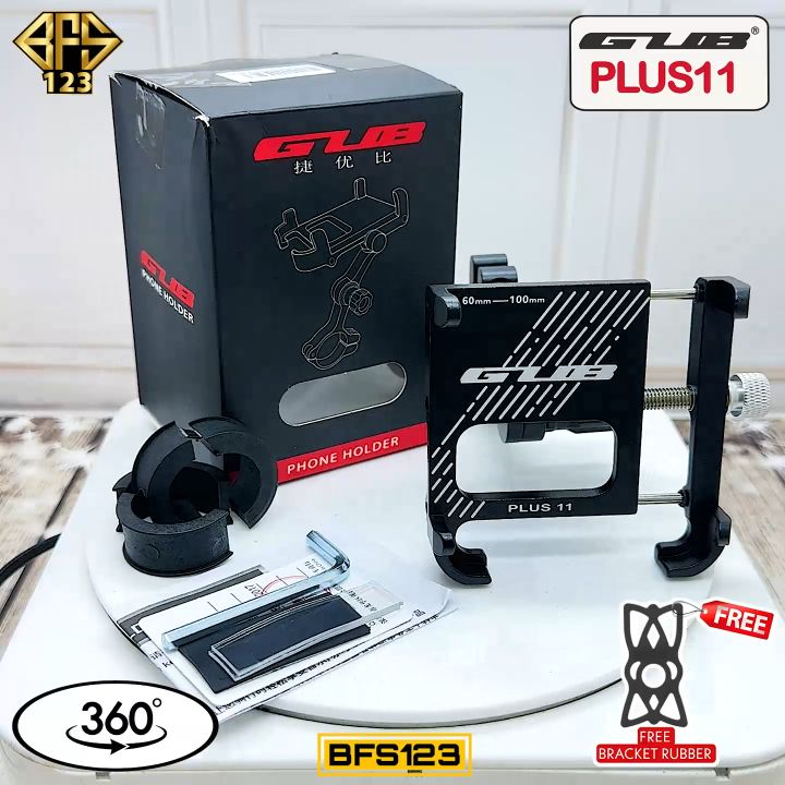 GUB Plus11 Phone Holder Handphone Rotate 360 Up and Down Lock Flexible