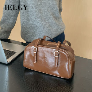 IELGY กระเป๋าแบบหนีบแขนช่องย้อนยุคผู้หญิงความจุมากกระเป๋าสะพายไหล่เข้ากับทุกชุด