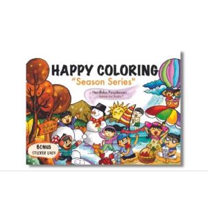 buku mewarnai Happy coloring