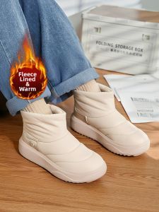 Skechers | Furry Lined Warm Spring/Autumn Mid-Calf Snow Boots High-top Thick Sole