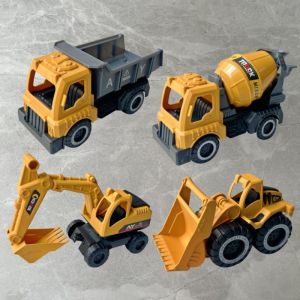 Engineering Vehicle for Children Excavator Toy Boy Digging Forklift Suit Model Childrens Gift