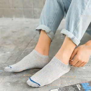 10pairs Fashion Cotton Women Low Cut Socks Non-slip Invisible Casual Breathable Male Ankle Slipper Socks