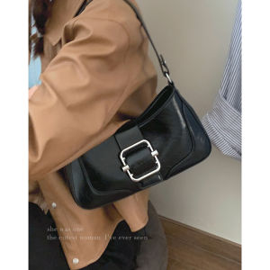 Zhonggu Satchel Baguette Bag Female 2023 New Arrival Trendy South Korea Retro Underarm Bag Niche Style Textured Crossbody Small Square Bag