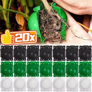 20Pcs Plant Rooting Device Plant High Pressure Propagation Device Plastic Rooting Graft High Pressure Propagation Ball Cutting Graft