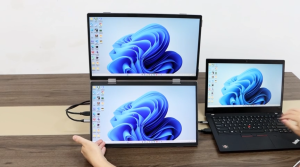 【Local Warehouse】ZOOMEDIN 15.6 Inch FHD 1080P Dual Screen Ultra-Slim Portable Monitor for Laptop107% sRGB ΔE<2 USB-C HDMI External monitorDual Speakers Extender Display  LaptopPC Phone Xbox PS4/5 Switch【Delivered Whinin 72 Hours】