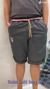 Quần kaki lửng cho nam 54-60kg lưng bo thun - QN97