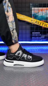 Sepatu Pria Olahraga New Arrival Sneakers Cowok Sekolah Sporty Simple Kasual Bahan Polyurethane QN7708