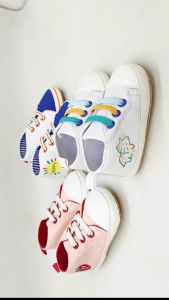 Mai Baby Sepatu Sneakers 1 Prewalker Bayi Bergambar Lucu Anti Slip Cowok Cewek Newborn - 12 Bulan