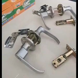 Khoá tròn tay gạt thẳng cứng cáp Khóa tay nắm cửa 45-65 mm cho phòng tắm tay nắm cửa khóa cửa