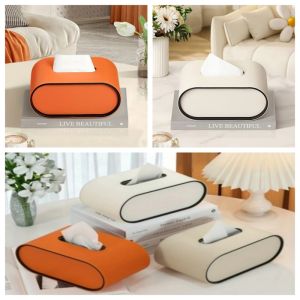 Tissue box holder leather toilet paper box napkin holder box tissue dispenser tissue storage box tissue box