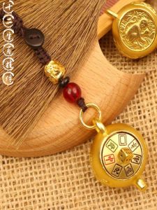 Twelve Zodiac Signs Mahjong Creative Gift Lucky Charm Metal Keychain Chinese Style Festive Supplies Handheld Item Huxi Handpiece