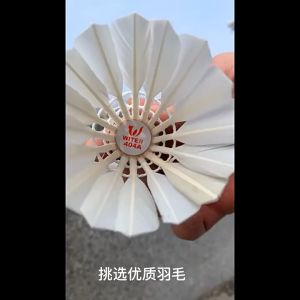 Olyhealth Feather Shuttlecock For Badminton 3Pcs/6Pcs /12Pcs