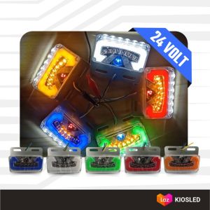 24V LED Bak Samping Running Universal Car Bis Truck Super Terang Model C