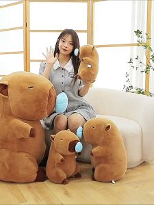 (TẶNG MÓC KHÓA CAPYBARA) ĐỒ CHƠI GẤU BÔNG CAPYBARA SIZE LỚN MẨU MỚI CHUỘT LANG NƯỚC