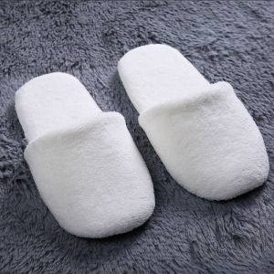 Disposable Coral Fleece Slippers Thickened Soft Bottom Hotel Homestay Guest Room Floor Cotton Slippers Anti-Slip Home Shoes