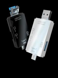 6 In 1 OTG USB SD Card Reader USB Type C Adapter Micro TF SD USB Adapter Memory Card Reader