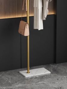 Eurosofa Light Luxury Coat Rack Stand Hanger Floor Modern for Home Bedroom Clothes Hanging Rack Heavy Duty Garment Coat Racks Umbrella Stands With Shoe storage Hat Holder