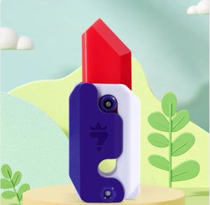 READY Gravity carrot knife 3d printing fidget toys . mainan pisau wortel viral / Gravity Knife Toy
