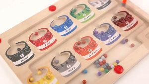 Mainan Edukasi Papan Magnetik Berhitung & Magnetic Mazes Game