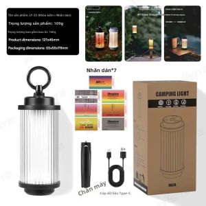 BRS | Đèn Lồng Cắm Trại Mini LED Sạc Lại Được Z3 Light Type-C Đèn Lều Ngoài Trời Đèn Pin Cầm Tay Mạnh Mẽ Tiện Dụng Cho Cắm Trại