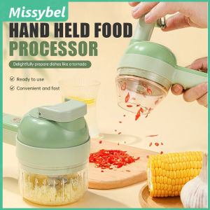 New multifunctional 6-in-1 electric garlic grinder/vegetable cutter USB charging handheld meat grinder pepper and onion chopper with peeling machine