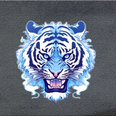 Creative Tiger Head Totem Car Stickers Scratch Cover Decoration Sticker for Large Trucks Electric Motorcycles And Automobiles