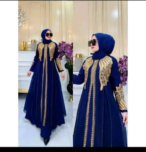 Gamis Arabian Turkey Shania//Gamis Arabian Dewasa Elegant Termewah Termurah//Gamis Arabian New Bordir bertabur Mote Swarosky//Yunita Lestari Fashion//