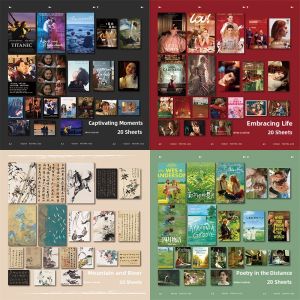 Classic Movie Poster Wall Stickers Atmosphere Bedroom Room Decor High-End Feelings Dormitory Wall Decoration Paper Material