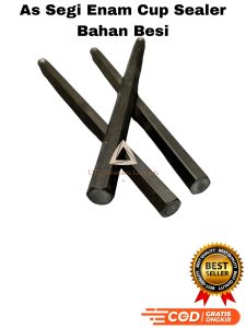 Sparepart Cup Sealer Besi As Segienam Penyangga Besi Platuk / Penekan As Cup Sealer