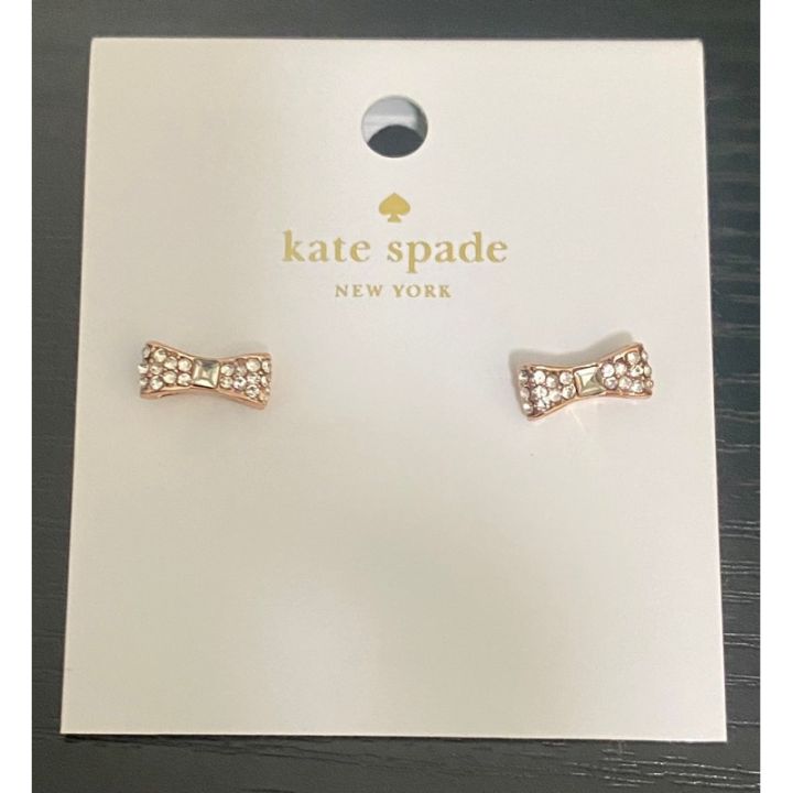 Kate Spade hot Rose Gold New York Ready Set Bow Earrings