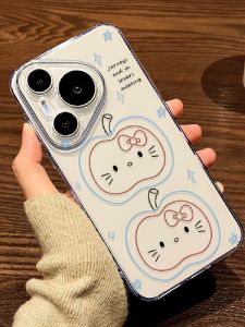 Cute Kitty Cat Design Phone Case for Huawei Pura80/70 P60Art Transparent Protection Soft TPU Female Version New Model Ultra Good Looking