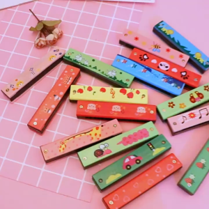 LOẠI TỐT KÈN Harmonica Gỗ Đồ Chơi Nhạc Cụ Cho Trẻ Phát Triển Đồ Chơi Trẻ Em