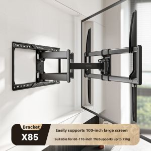 Brateck | Heavy Duty Wall Mount TV Bracket with Extendable and Rotatable Arm