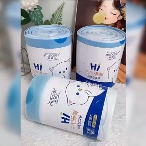 Cuộn 100 Túi Rác Dây Rút Có Quai Xách Sinh Học (45x50cm) - 100 Bao Đựng Rác Tự Phân Hủy Sinh Học Yêu Bếp Nghiện Nhà VNM