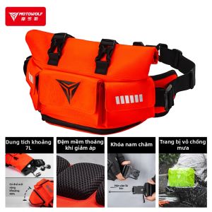 MOTOWOLF | Túi Đeo Hông Chống Nước Dung Lượng Lớn Cho Người Đi Xe Máy