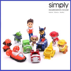 Paw Patrol Dog Cars Toys Set With Pull-Back Function Vehicle Figure Baby Toys  汪汪队 狗狗回力车队